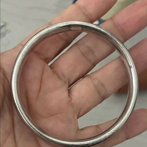 Elegant Silver Bangle Bracelet